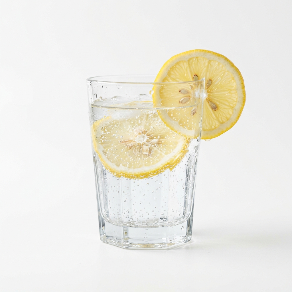 Glass of Water with Lemon