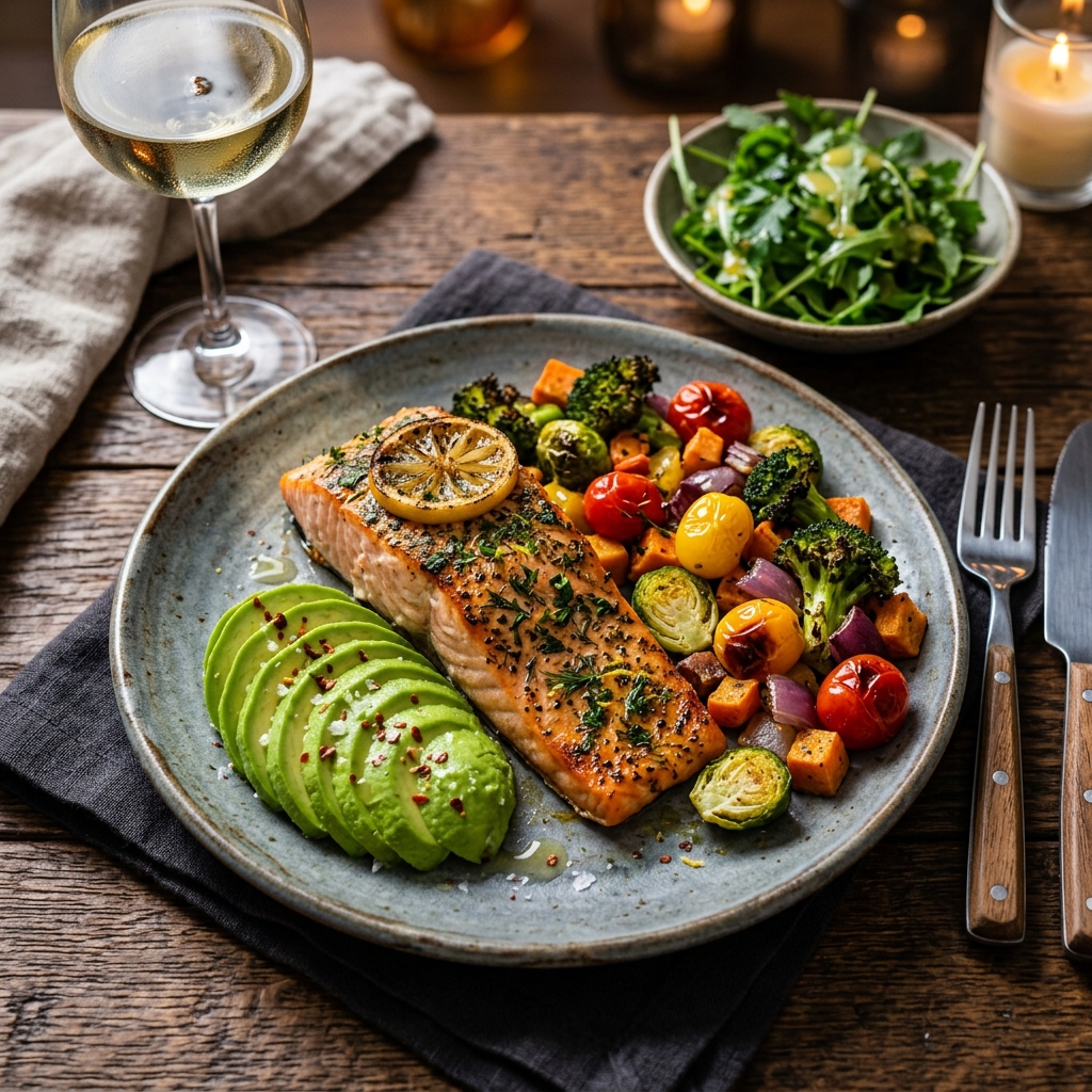 Healthy whole food meal